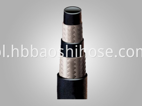 Two Layers Rubber Tube Fiber Braided